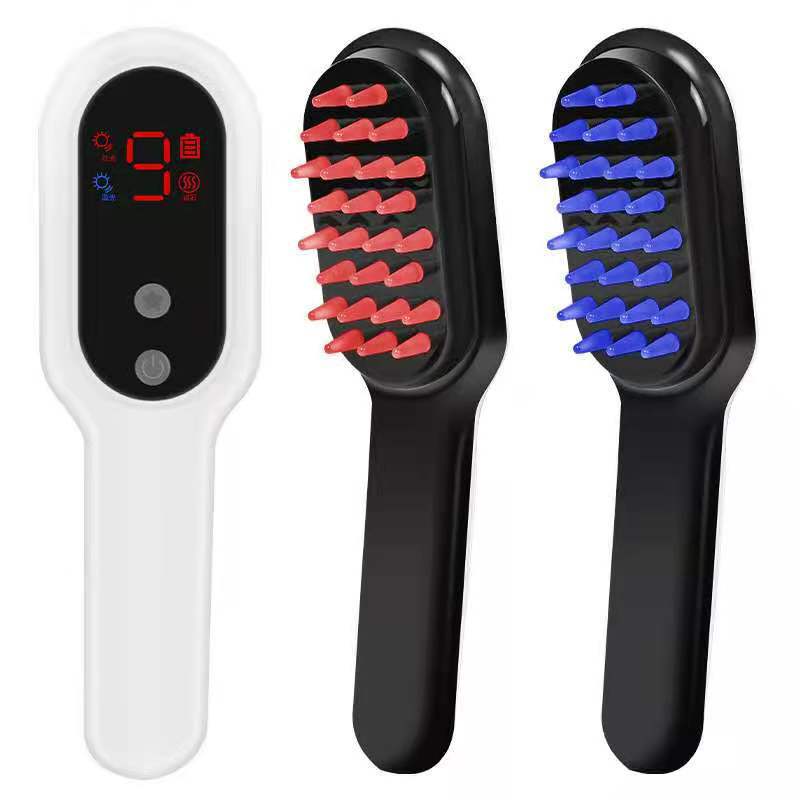 Electric Red and Blue Light Head Massager Magnetic Therapy