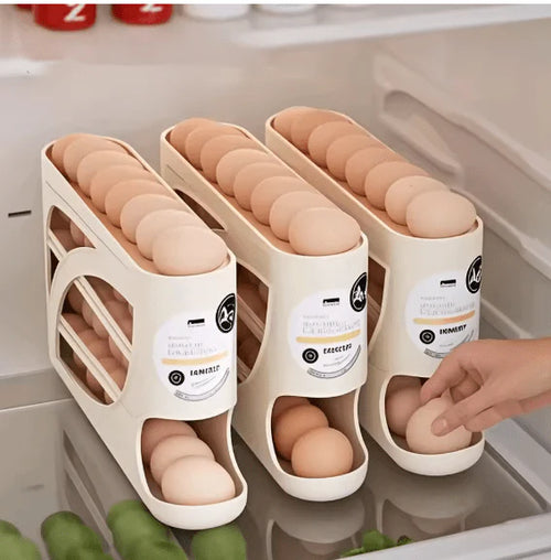 Falaj Automatic Rolling Egg Dispenser Rack (3-Tier)