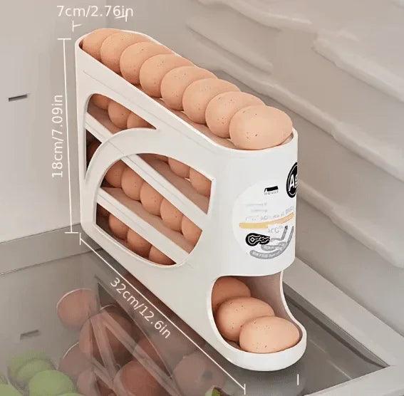 Falaj Automatic Rolling Egg Dispenser Rack (3-Tier)